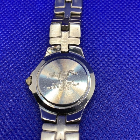 Anne Klein ladies two tone watch w/ diamonds main image 4
